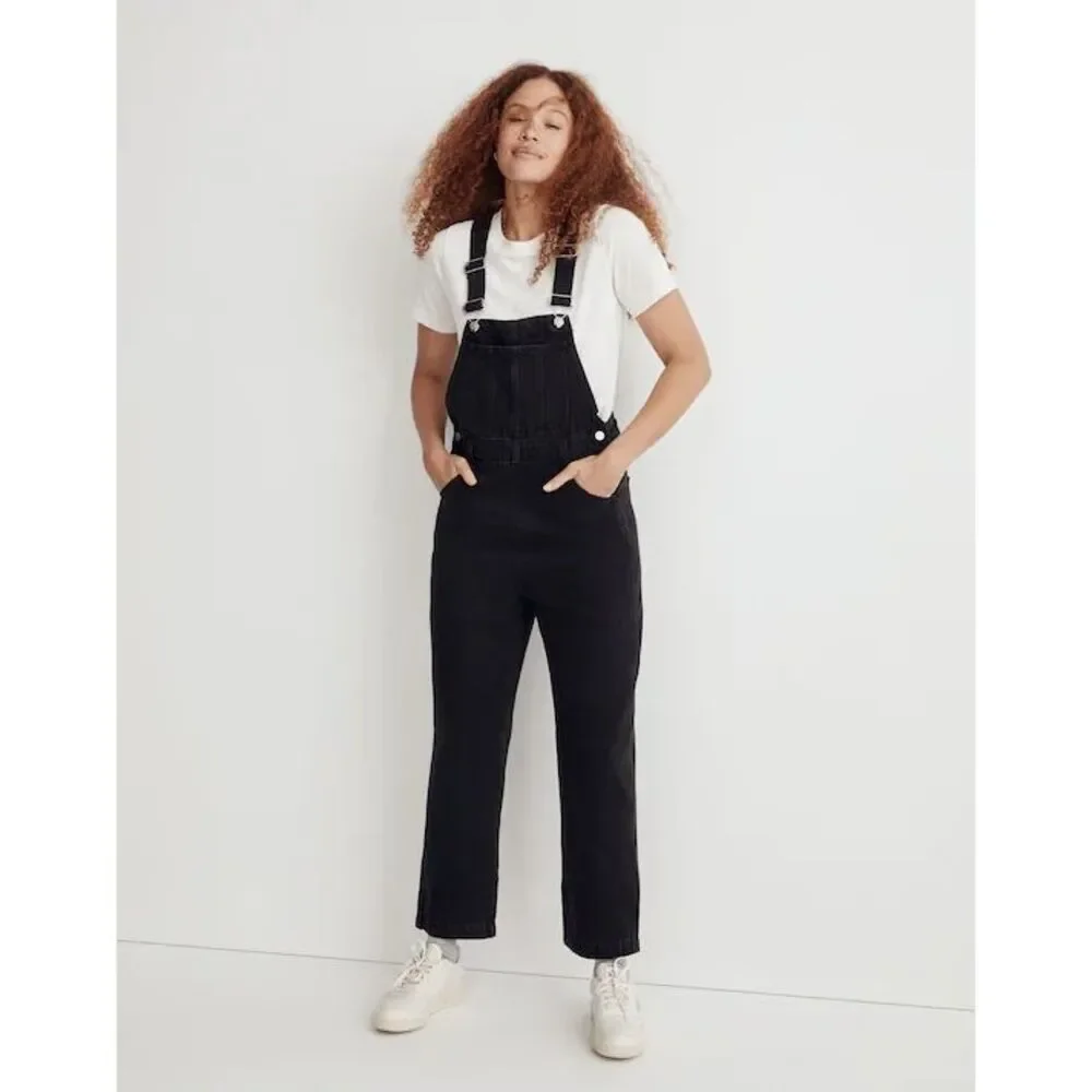 Madewell Straight-Leg Overalls in Lunar Wash